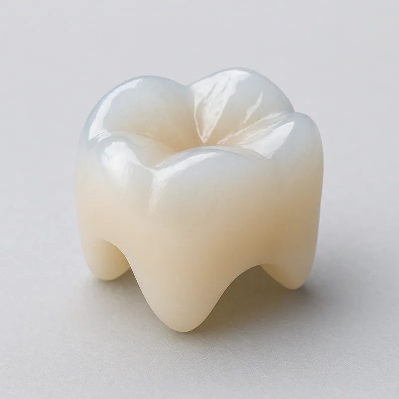 Lithium disilicate e.max crown with a translucent finish